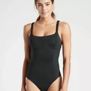 NWT Athleta Sculpted Black One Piece Bathing Suit